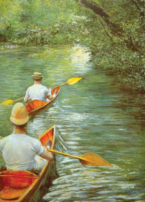 The Canoes - Gustave Caillebotte - Greetings Card