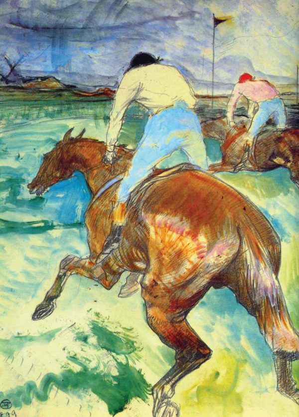 The Jockey - Henri de Toulouse-Lautrec - Greetings Card