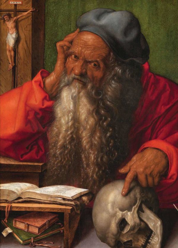 St. Jerome in His Study - Albrecht Dürer - Greetings Card